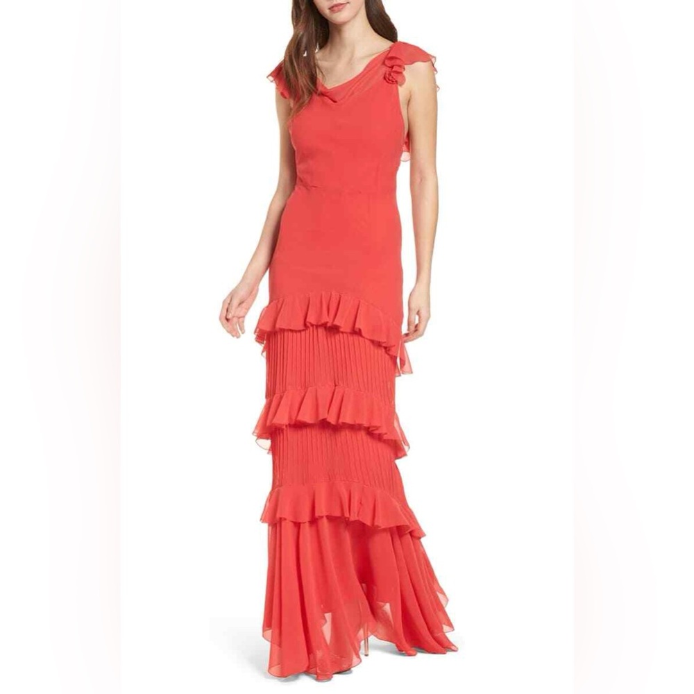 TOPSHOP Tiered Ruffle Dress size 10